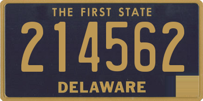 DE license plate 214562