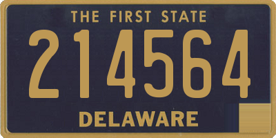 DE license plate 214564