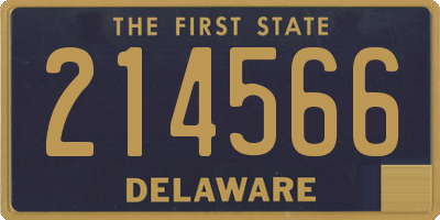 DE license plate 214566