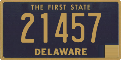 DE license plate 21457