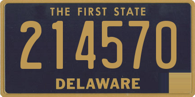 DE license plate 214570