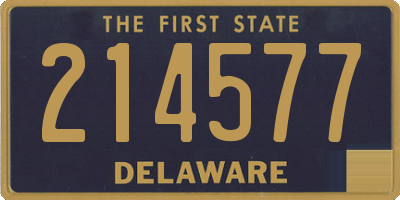 DE license plate 214577