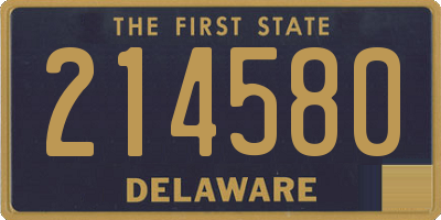 DE license plate 214580