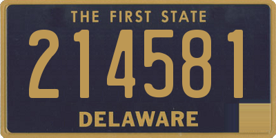 DE license plate 214581