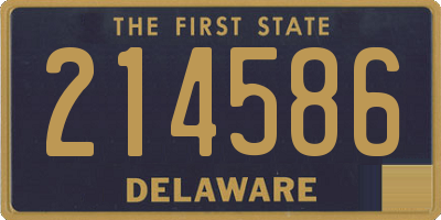 DE license plate 214586