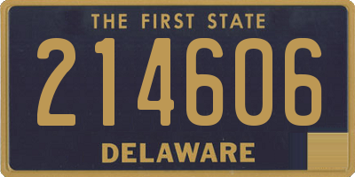 DE license plate 214606