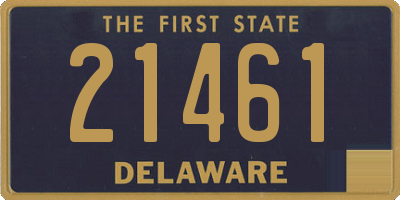 DE license plate 21461