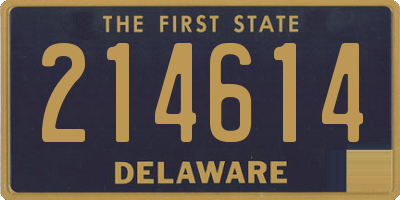 DE license plate 214614