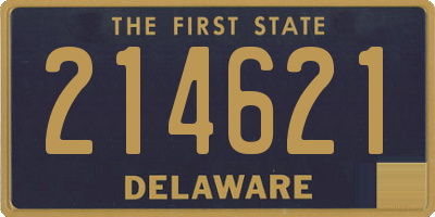 DE license plate 214621