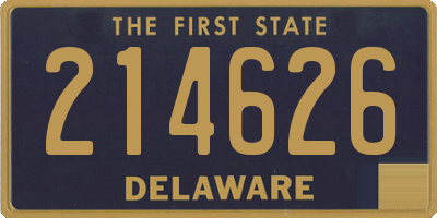 DE license plate 214626