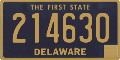 DE license plate 214630