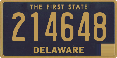 DE license plate 214648