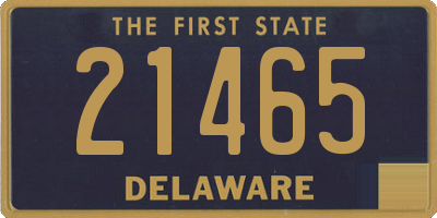 DE license plate 21465