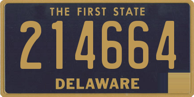 DE license plate 214664