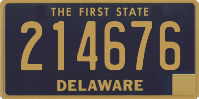 DE license plate 214676