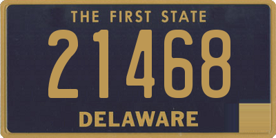 DE license plate 21468