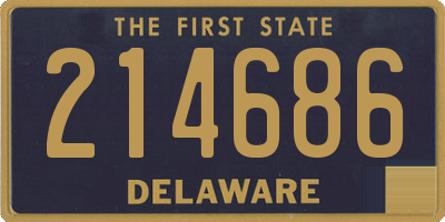 DE license plate 214686