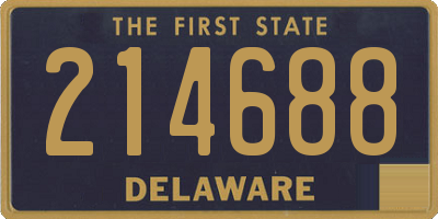 DE license plate 214688