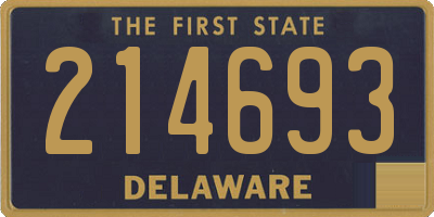 DE license plate 214693