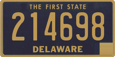 DE license plate 214698