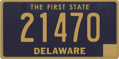 DE license plate 21470