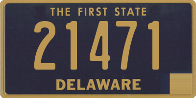 DE license plate 21471