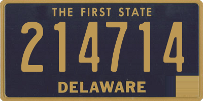 DE license plate 214714