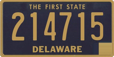 DE license plate 214715
