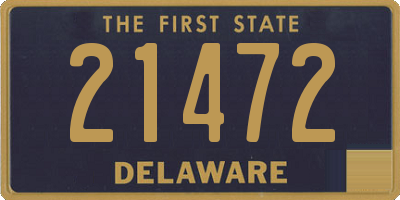 DE license plate 21472