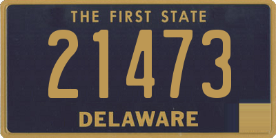 DE license plate 21473