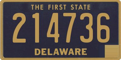 DE license plate 214736