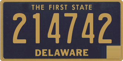 DE license plate 214742