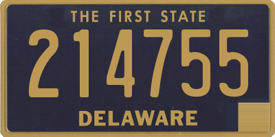 DE license plate 214755