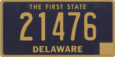 DE license plate 21476