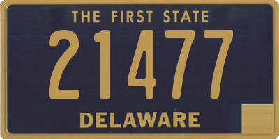 DE license plate 21477