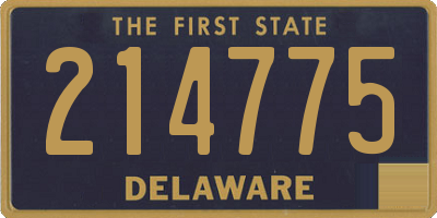 DE license plate 214775