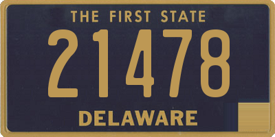 DE license plate 21478