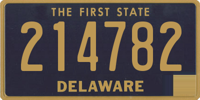 DE license plate 214782