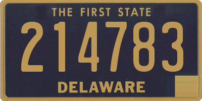 DE license plate 214783