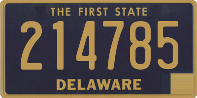 DE license plate 214785