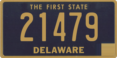 DE license plate 21479