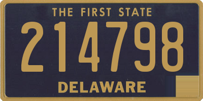 DE license plate 214798