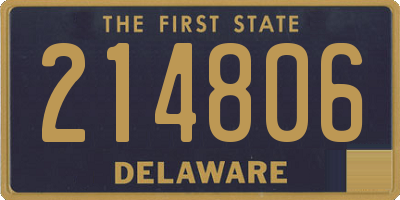 DE license plate 214806