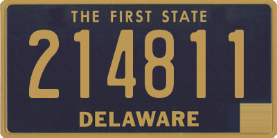 DE license plate 214811