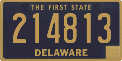 DE license plate 214813