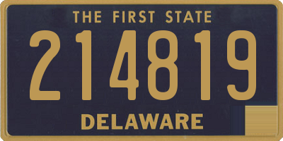 DE license plate 214819