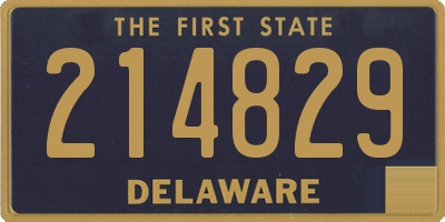 DE license plate 214829