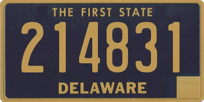 DE license plate 214831