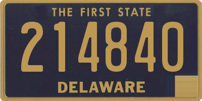 DE license plate 214840