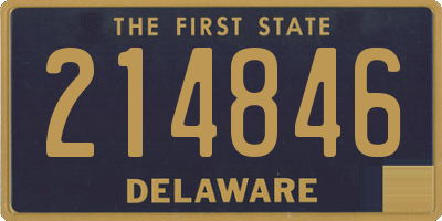 DE license plate 214846